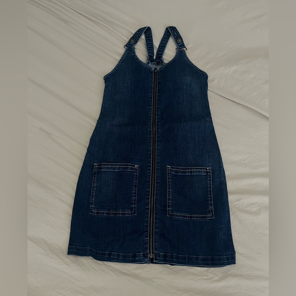 Hollister Blue Sleeveless Halter Sundress